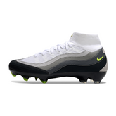 Scarpa da calcio per bambini Nike Air Zoom Mercurial Superfly 10 Elite Air Max 95 Pack nera e bianca per terreni compatti FG