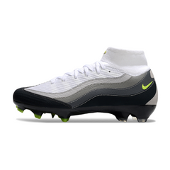 Scarpa da calcio per bambini Nike Air Zoom Mercurial Superfly 10 Elite Air Max 95 Pack nera e bianca per terreni compatti FG