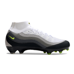 Scarpa da calcio per bambini Nike Air Zoom Mercurial Superfly 10 Elite Air Max 95 Pack nera e bianca per terreni compatti FG