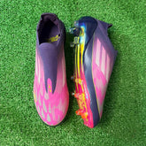 Adidas F50+ Elite Laceless Purple Lamine Yamal Pack Firm Ground FG Kids Football Boot Size 37 Eur