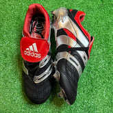 Adidas Predator Accelerator Elite Black and Red Firm Ground FG Football Boot Size 46 Eur