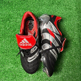 Adidas Predator Accelerator Elite Black and Red Firm Ground FG Football Boot Size 43 Eur