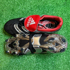 Adidas Predator Accelerator Elite Black and Red Firm Ground FG Football Boot Size 46 Eur