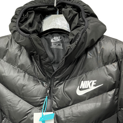 Giacca imbottita Nike nera e grigia