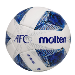 Balón de fútbol Molten Vantaggio 5000 blanco y azul de la Liga de Campeones de la AFC