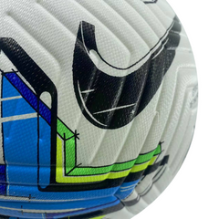 Nike Flight Premier League 22 23 White Blue and Green Football Ball