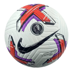 Balón de fútbol Nike Flight Premier League blanco, rojo y morado