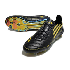 Scarpa da calcio Adidas F50 Adizero nera e gialla per terreni compatti FG