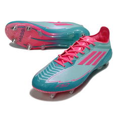 Adidas F50 Elite Light Blue and Pink Mixed Studs SG Football Boot Messi