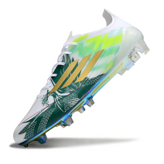 Scarpa da calcio Adidas F50 Elite bianca e verde per terreni compatti FG