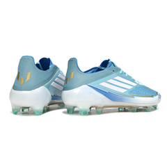 Botas de fútbol Adidas F50 Elite Messi Firm Ground FG azul claro