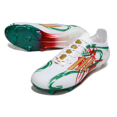 Scarpa da calcio Adidas F50 Elite FG bianca rossa e verde per terreni compatti