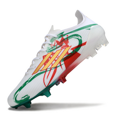 Scarpa da calcio Adidas F50 Elite FG bianca rossa e verde per terreni compatti