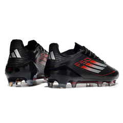Botas de fútbol Adidas F50 Elite FG para terreno firme, color negro, blanco y rojo