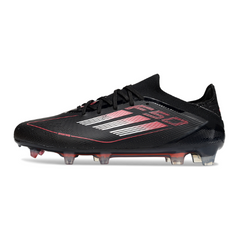 Scarpa da calcio Adidas F50 Primeknit Elite nera, bianca e rossa per terreni compatti FG