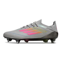 Adidas F50 Primeknit Elite Gray Yellow and Pink Mixed Studs SG Football Boot