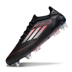 Adidas F50 Primeknit Elite Black White and Red Mixed Studs SG Football Boot