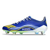 Scarpa da calcio Adidas F50 Primeknit Elite blu con tacchetti misti SG Messi
