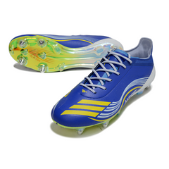 Scarpa da calcio Adidas F50 Primeknit Elite blu con tacchetti misti SG Messi