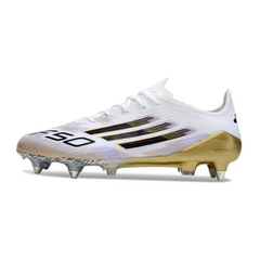 Adidas F50 Elite White and Gold Mixed Studs SG Football Boot