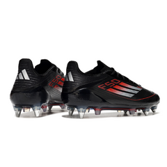 Adidas F50 Elite Black White and Red Mixed Studs SG Football Boot