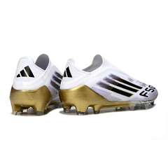 Adidas F50 Elite Laceless White and Gold Firm Ground FG Football Boot
