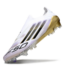 Adidas F50 Elite Laceless White and Gold Firm Ground FG Football Boot