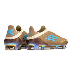 Adidas F50 Elite Laceless Brown and Light Blue Firm Ground FG Football Boot