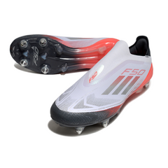 Adidas F50 Elite Kids Mixed Studs SG White Grey and Orange Football Boot
