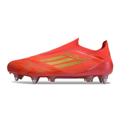 Adidas F50 Elite Laceless Red and Yellow Mixed Studs SG Football Boot