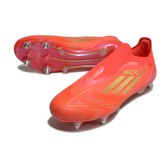 Adidas F50 Elite Laceless Red and Yellow Mixed Studs SG Football Boot