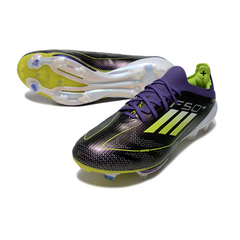 Scarpa da calcio Adidas F50+ Elite nera e gialla per terreni compatti FG