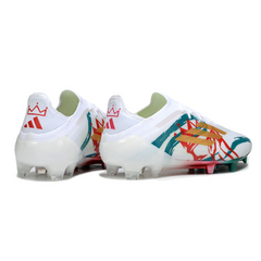 Scarpa da calcio Adidas F50 Primeknit Elite bianca rossa e verde per terreni compatti FG