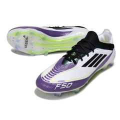 Scarpa da calcio Adidas F50 Primeknit Elite nera e gialla per terreni compatti FG