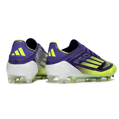 Scarpa da calcio Adidas F50 Primeknit Elite viola e verde per terreni compatti FG