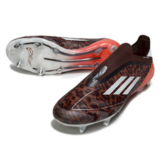 Adidas F50 Elite No Laces Brown and Red Mixed Studs SG Football Boot