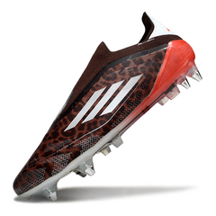 Adidas F50 Elite No Laces Brown and Red Mixed Studs SG Football Boot