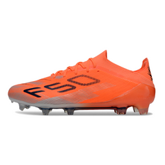 Scarpa da calcio Adidas F50 Primeknit Elite arancione e nera per terreni compatti FG
