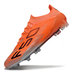 Scarpa da calcio Adidas F50 Primeknit Elite arancione e nera per terreni compatti FG