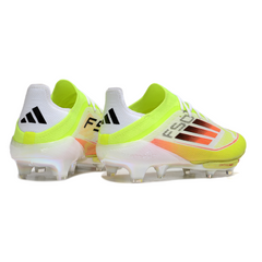 Scarpa da calcio Adidas F50+ Elite verde bianco e arancione per terreni compatti FG