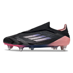 Adidas F50 Elite Without Laces Black and Pink Mixed Studs SG Kids Football Boot