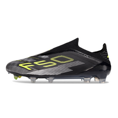 Adidas F50 Elite Laceless Black Firm Ground FG Football Boot