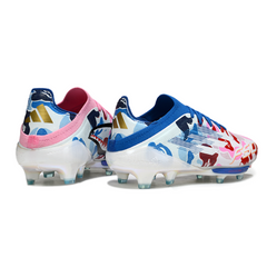 Scarpa da calcio Adidas F50+ Elite nera e verde per terreni compatti FG