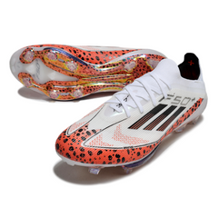 Scarpa da calcio Adidas F50+ Elite bianca e arancione per terreni compatti FG
