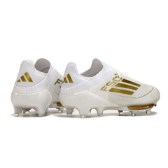 Scarpa da calcio Adidas F50+ Elite gialla e arancione per terreni compatti FG