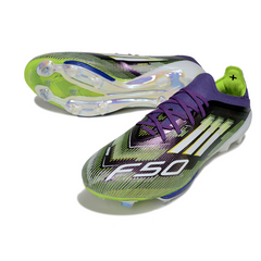 Scarpa da calcio Adidas F50+ Elite viola e verde per terreni compatti FG
