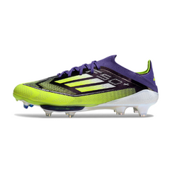 Scarpa da calcio Adidas F50+ Elite viola e verde per terreni compatti FG