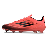 Botas de fútbol Adidas F50 Elite rosa y negro para terreno firme (FG)