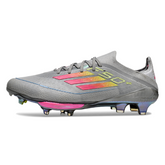 Adidas F50 Plus Elite Gray Pink and Yellow Mixed Studs SG Football Boot