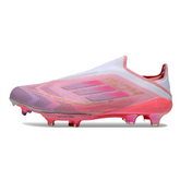 Scarpa da calcio Adidas F50+ Elite Laceless nera e gialla per terreni compatti FG